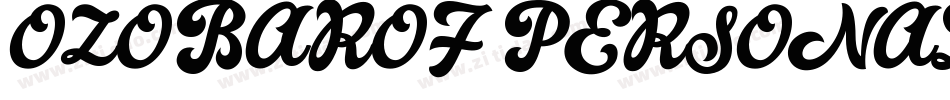 OZOBAROF PERSONAL USE字体转换